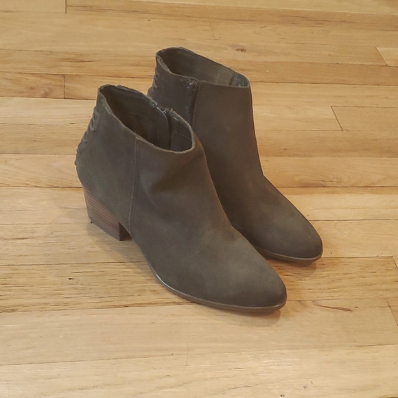 Aldo Green Suede Boots Booties - 7.5 - Picture 3 of 13